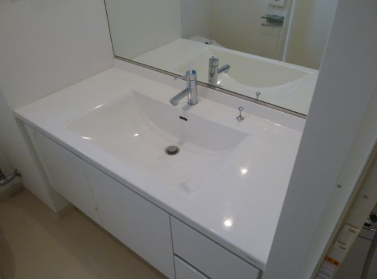 洗面設備　別タイプ部屋　参考写真です