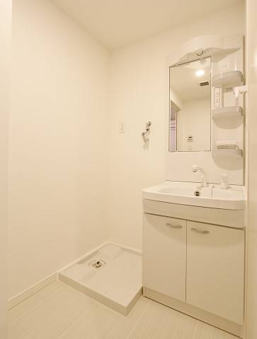 洗面設備　朝の身支度はこちらで