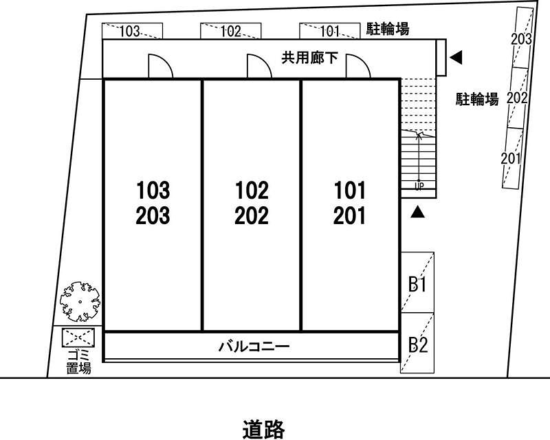 エントランス　配置図です。