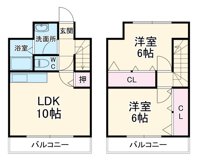 パレス大平の間取り写真