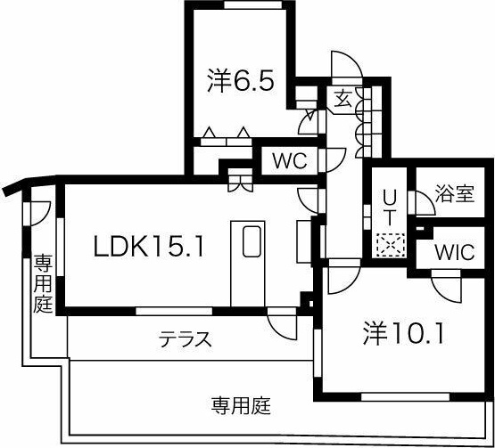 フェンテ住吉本町の間取り写真