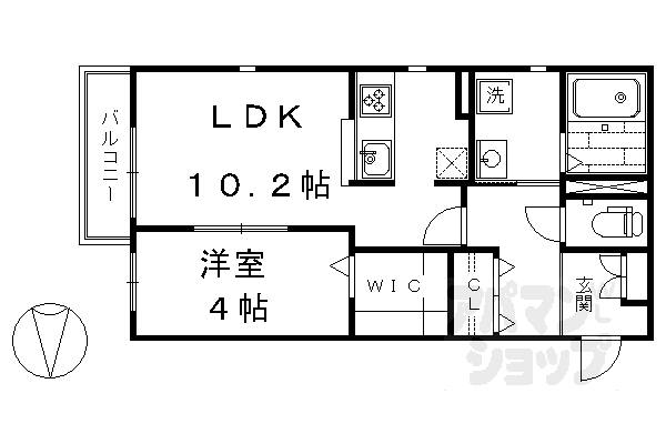アルページュ頌徳の間取り写真