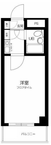 ＪＲ山手線 高田馬場駅 徒歩6分 5階建 築40年の間取り写真
