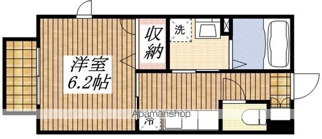 多摩都市モノレール 万願寺駅 徒歩4分 2階建 築22年の間取り写真