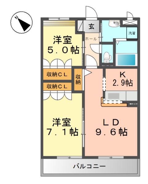レーベン AZUKIの間取り写真