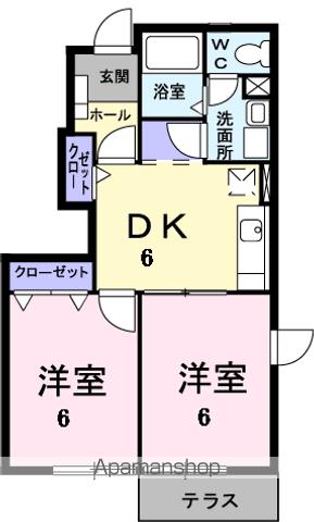 西鉄甘木線 甘木駅 徒歩29分 2階建 新築の間取り写真