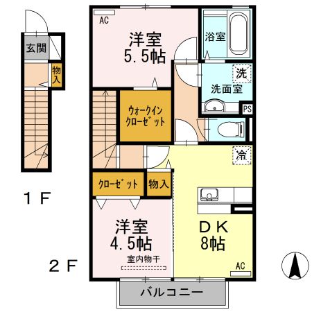 リッチロータス弐番館の間取り写真