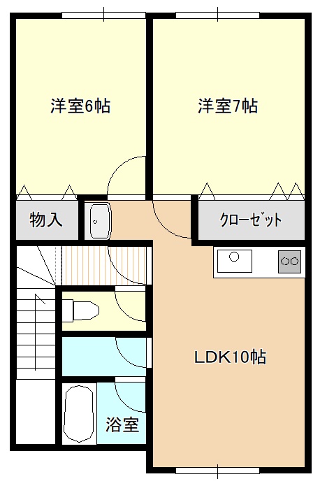 イーストコートCの間取り