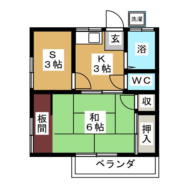 岡井荘の間取り