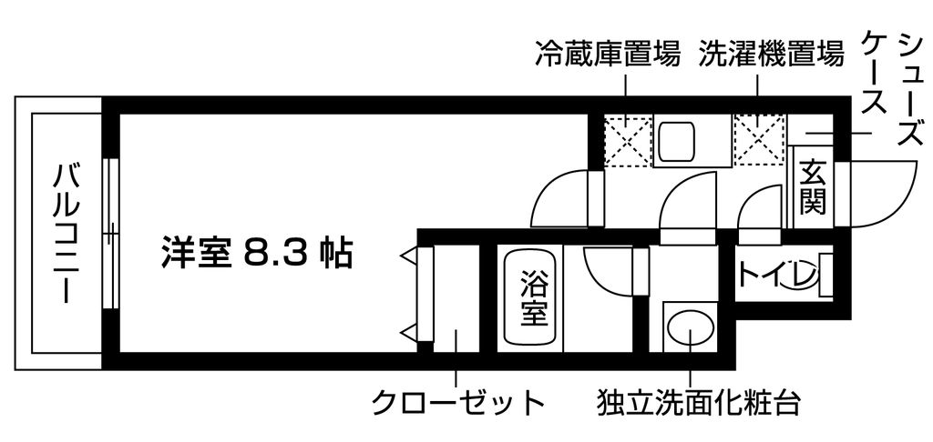 ジュネス八幡の間取り