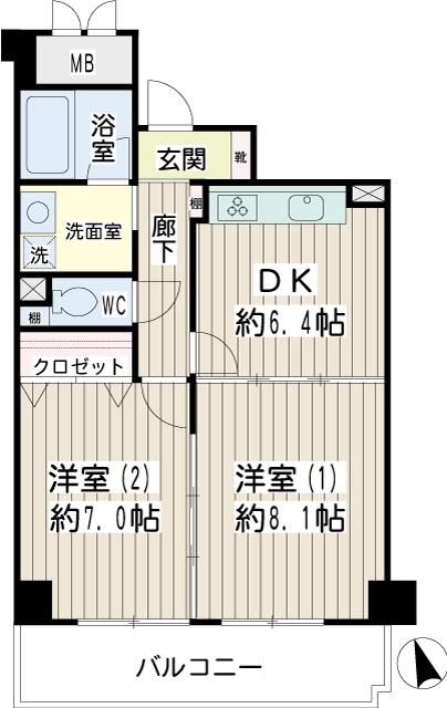 ガルファーサ新横浜の間取り