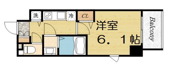 プレサンス上町台クレストの間取り