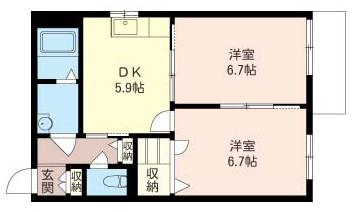 ドミール桜山の間取り