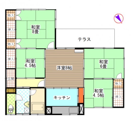 群馬県伊勢崎市羽黒町（一戸建）の賃貸物件の間取り