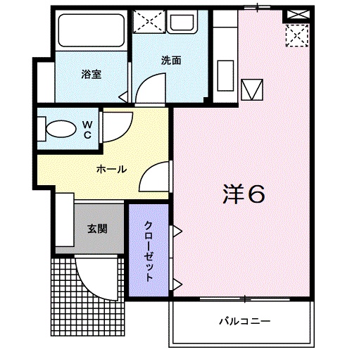 彦根市肥田町のアパートの間取り