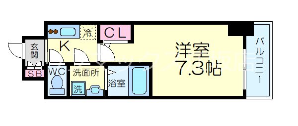 S-RESIDENCE新大阪WESTの間取り