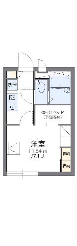 レオパレスＨＩＲＯの間取り