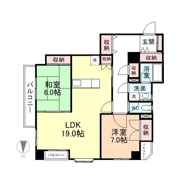 富山今泉西部ビルの間取り