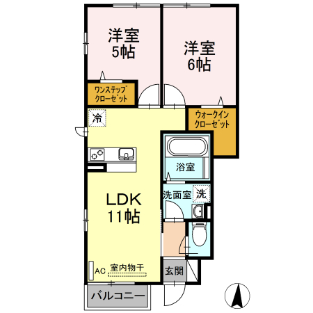 ソレアードＭの間取り