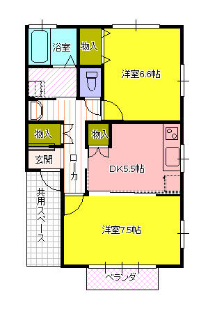 ベルメールの間取り