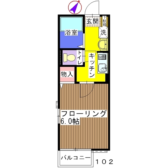 【シティハイムクオーレIIの間取り】