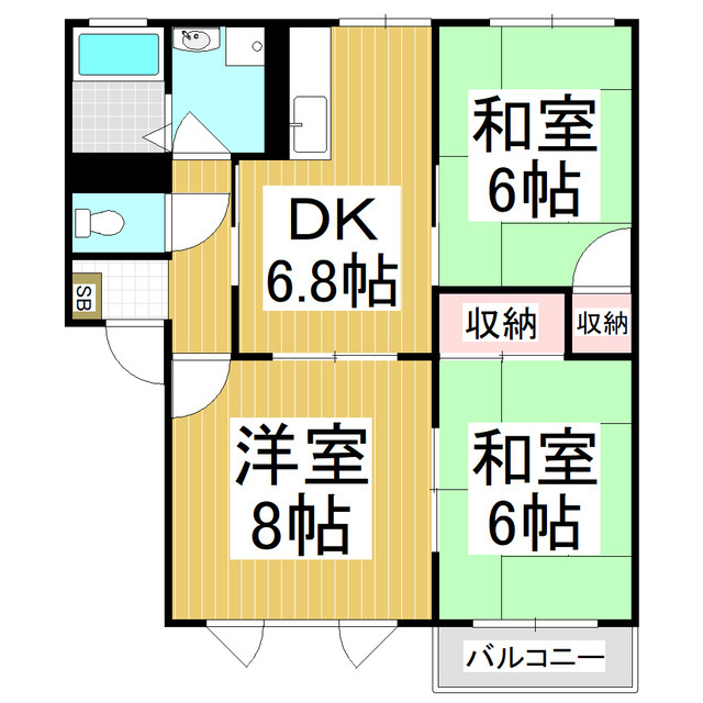 レイクサイドＫの間取り