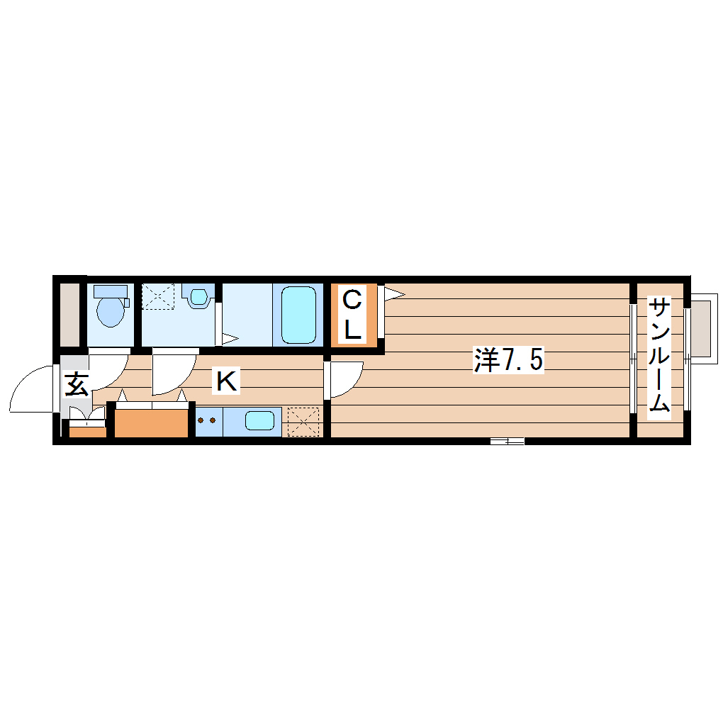 リジエール・五番町の間取り