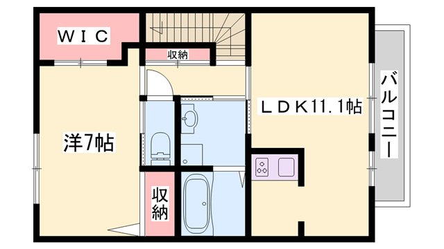 クレアーA棟の間取り