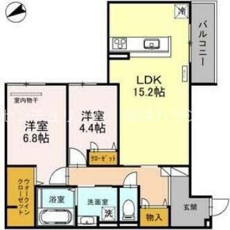 大阪市鶴見区今津南のアパートの間取り