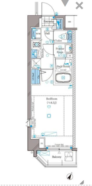 アルティザ東麻布の間取り