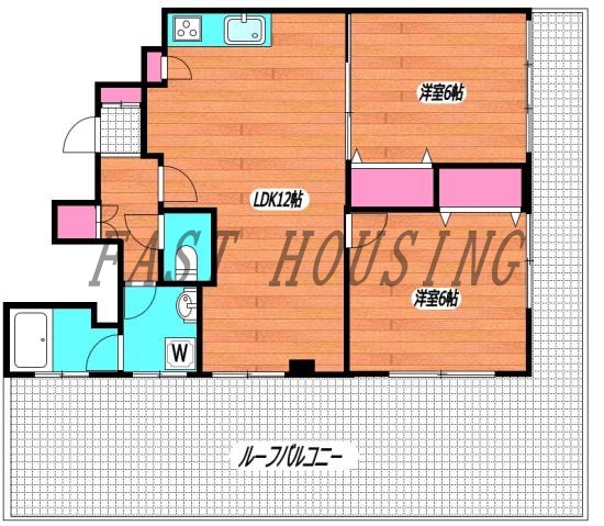 渋谷区千駄ヶ谷のマンションの間取り