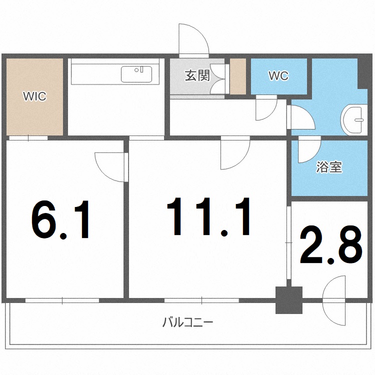 Ｓ－ＦＯＲＴ豊平三条の間取り