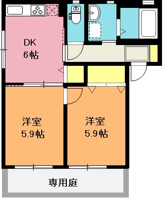 フラックス本山の間取り