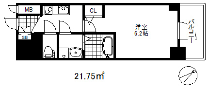 エスリード神戸グランドールの間取り