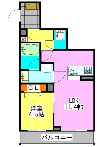 コーディア東船橋の間取り