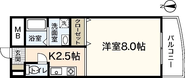 廿日市市宮内のマンションの間取り