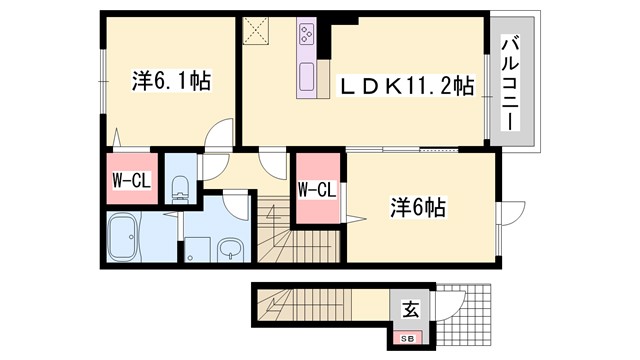 リビエールIの間取り