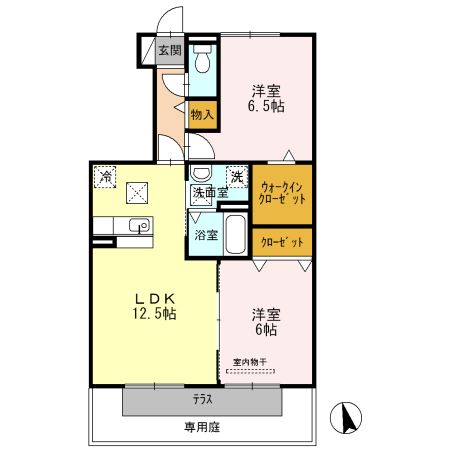 岩出市今中のアパートの間取り