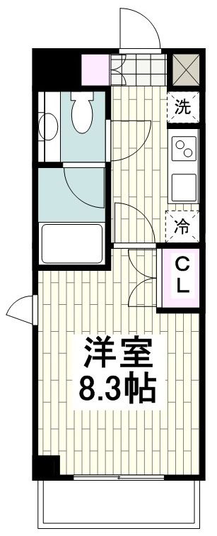 藤沢市円行のマンションの間取り