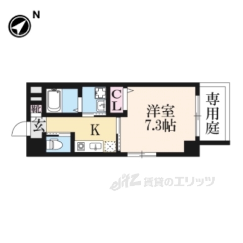 【宇治市六地蔵のマンションの間取り】