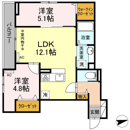 プラム清新一丁目の間取り