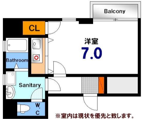 広島市東区上大須賀町のマンションの間取り