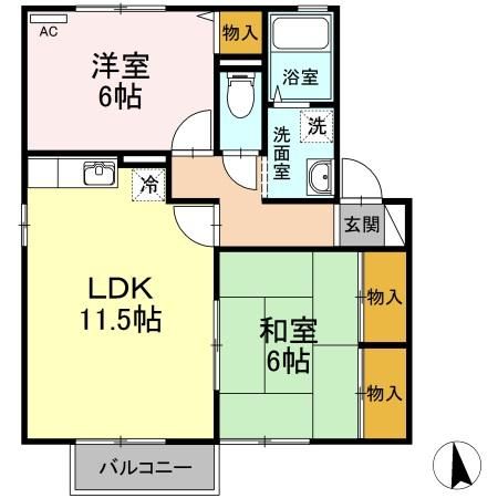 ヴェル　フレール　C棟の間取り