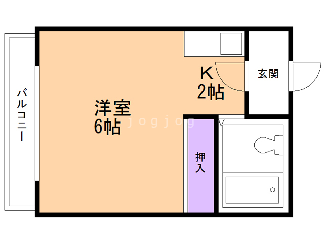 札幌市厚別区厚別中央二条のマンションの間取り