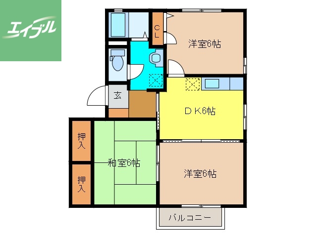 ハイマート曽根崎Ａ棟の間取り