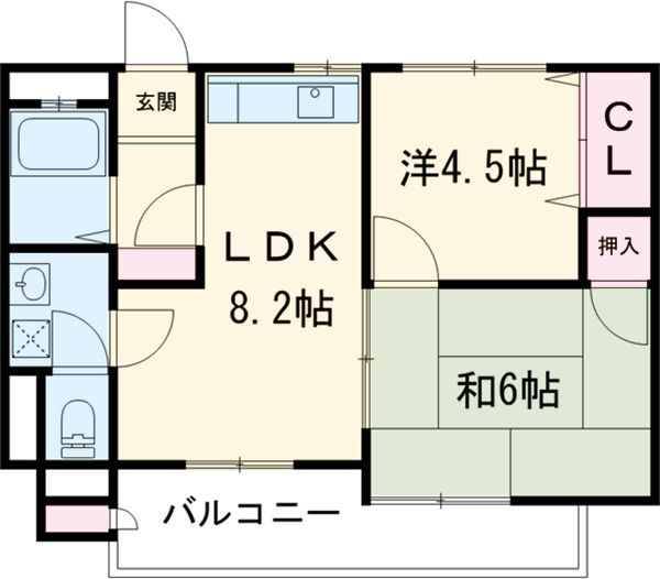 ウエストハイマンション西院の間取り