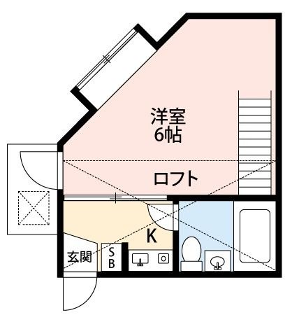 柏市桜台のアパートの間取り