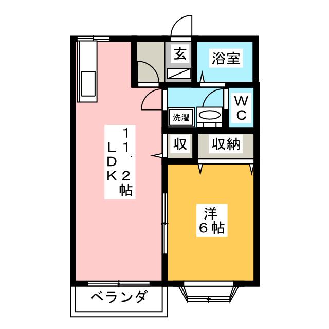 ハイツオオカワの間取り