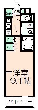 ＧＥＮＯＶＩＡ聖蹟桜ヶ丘の間取り