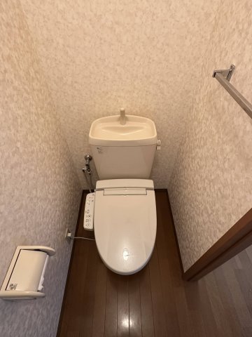 トイレ　十分な収納スペースがあります